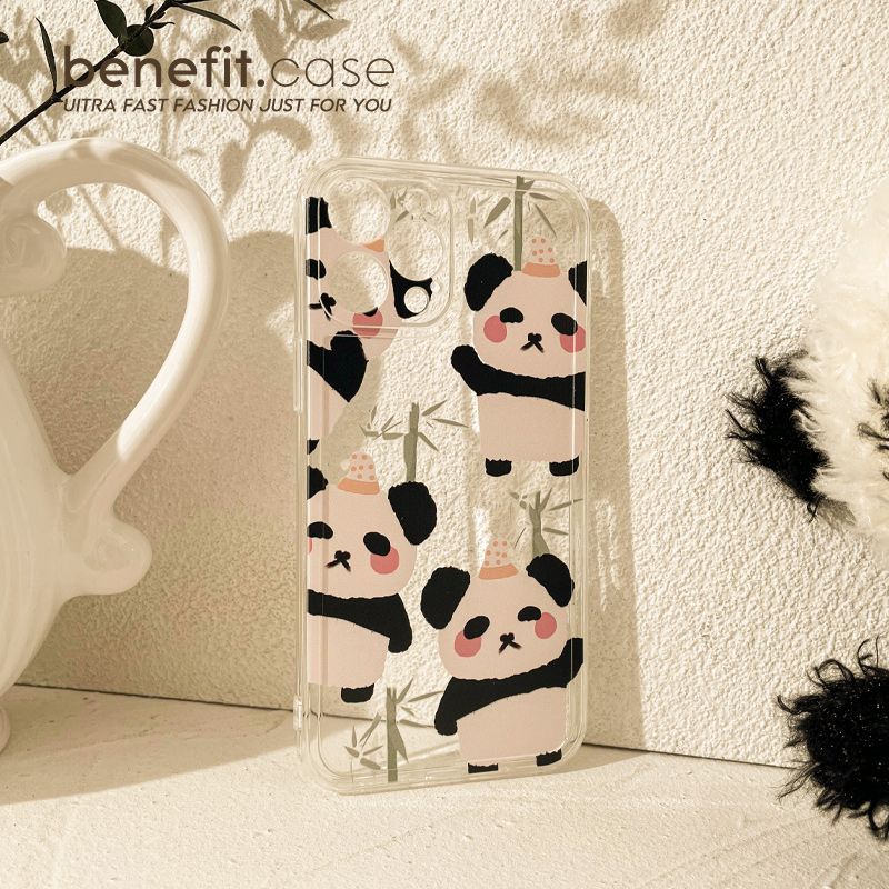 Case Transparent Phone Panda