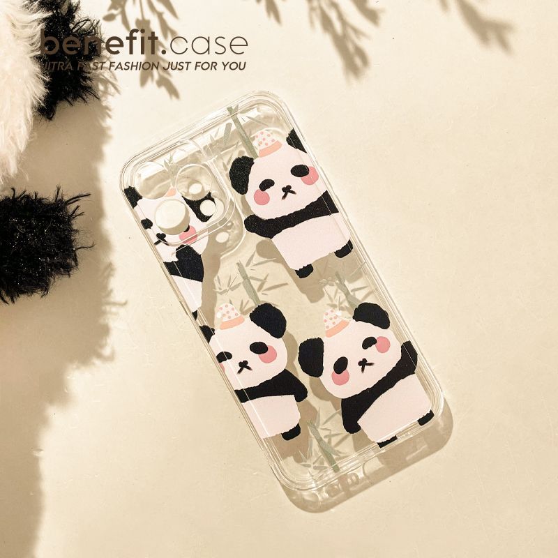Case Transparent Phone Panda