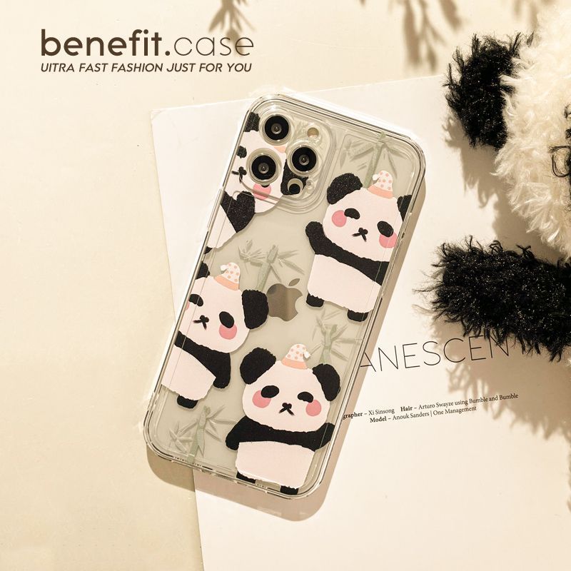 Case Transparent Phone Panda