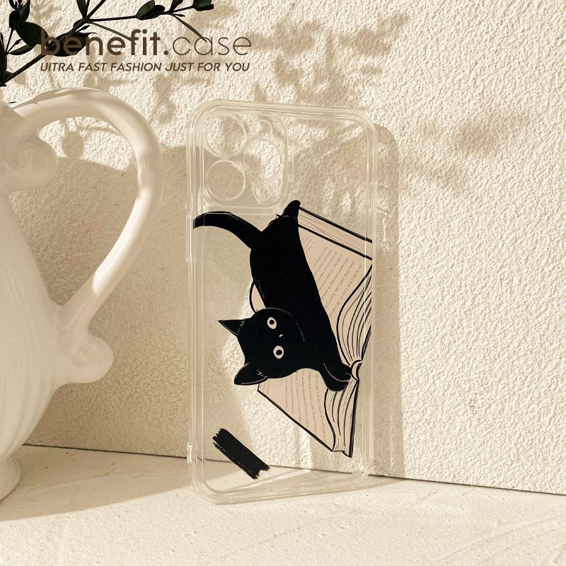 Case Transparent Cat Phone