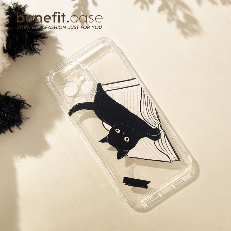 Case Transparent Cat Phone