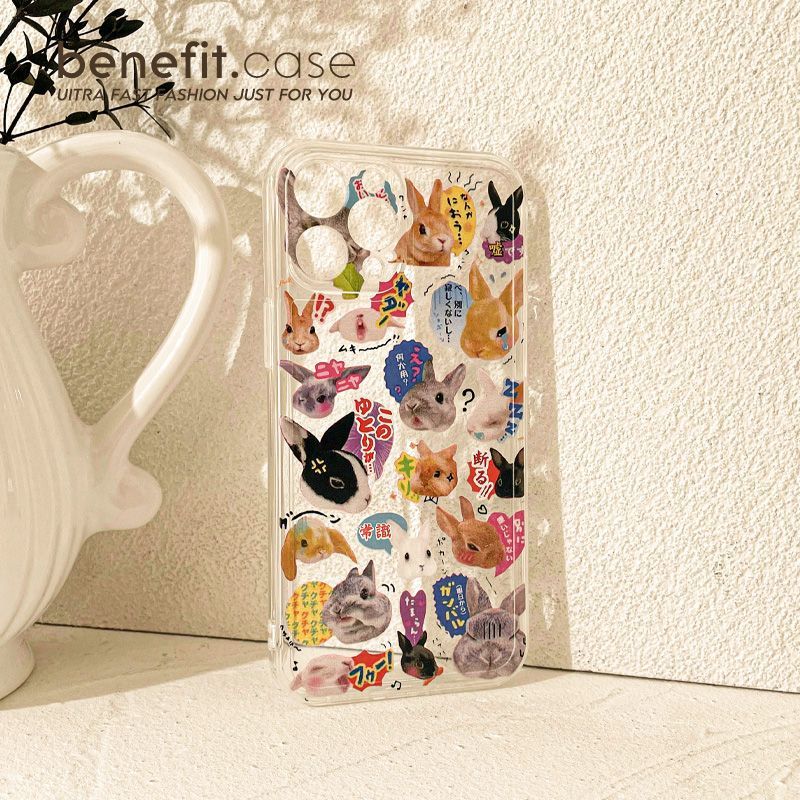 Phone Transparent Case Rabbit
