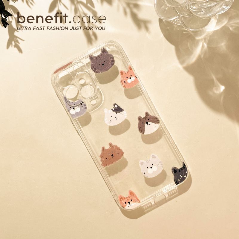 Transparent Phone Cat Case