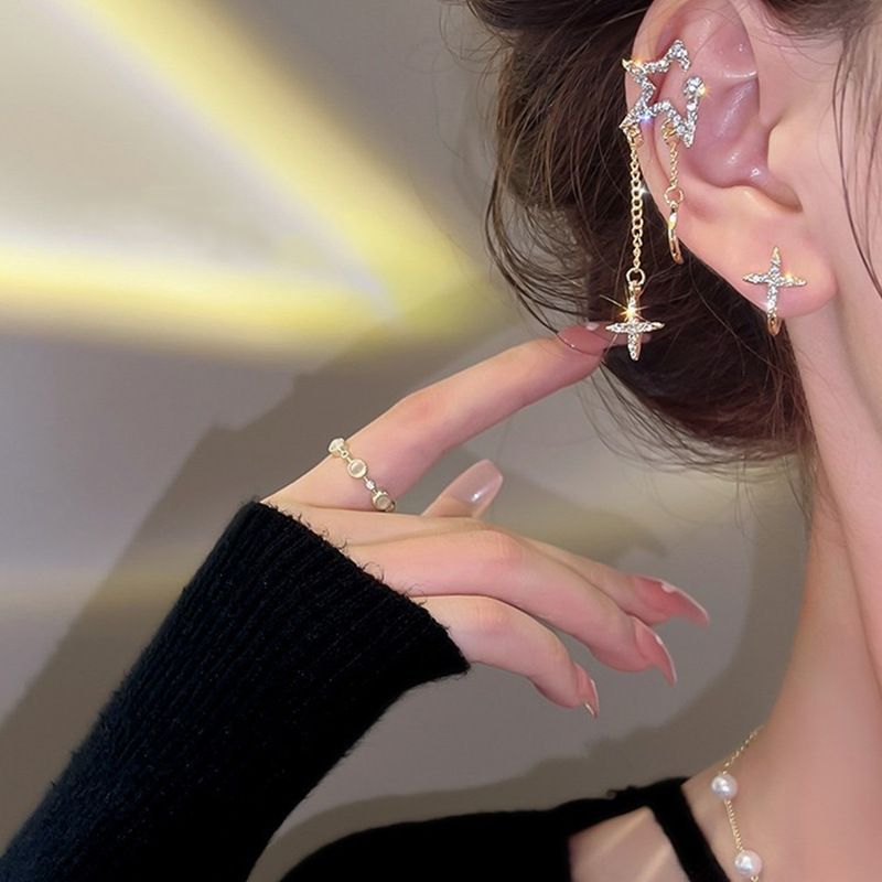 Star Earring Alloy Cuff
