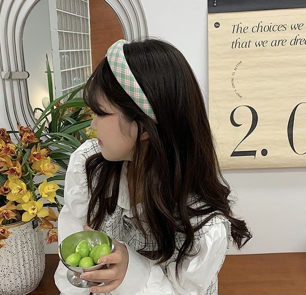 Fabric Argyle Headband