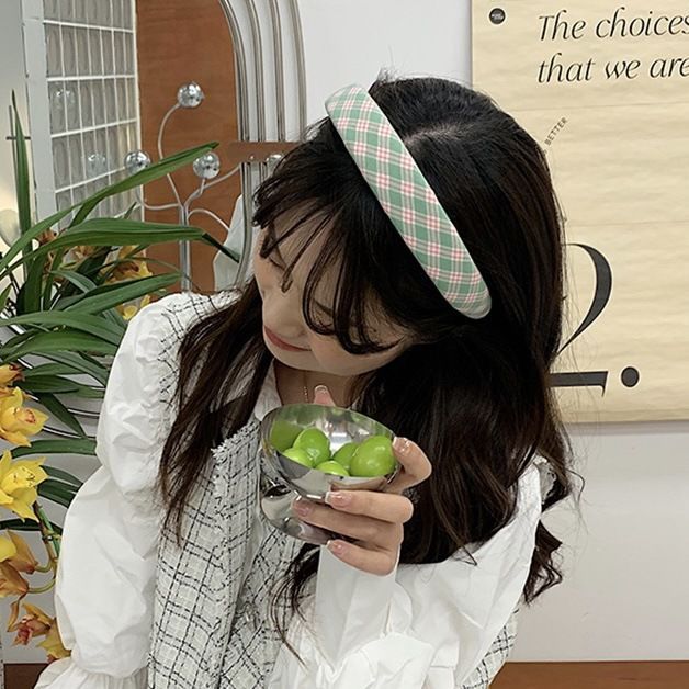 Fabric Argyle Headband