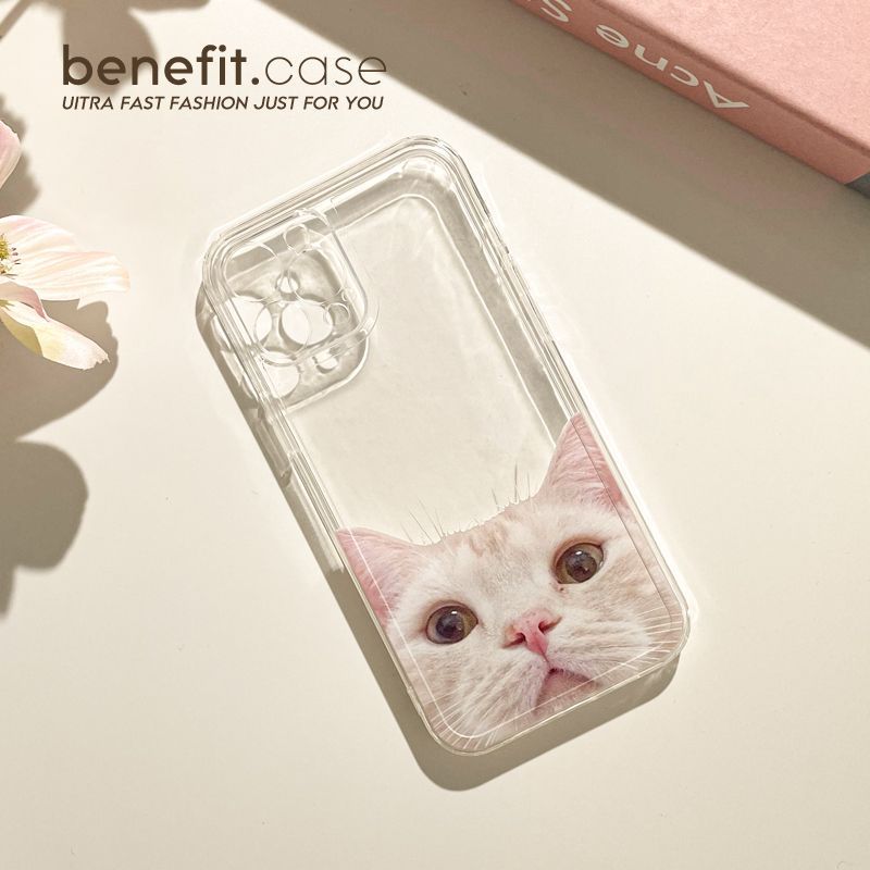 Cat Case Transparent Phone