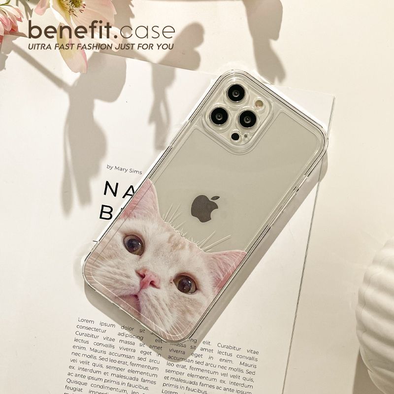 Cat Case Transparent Phone