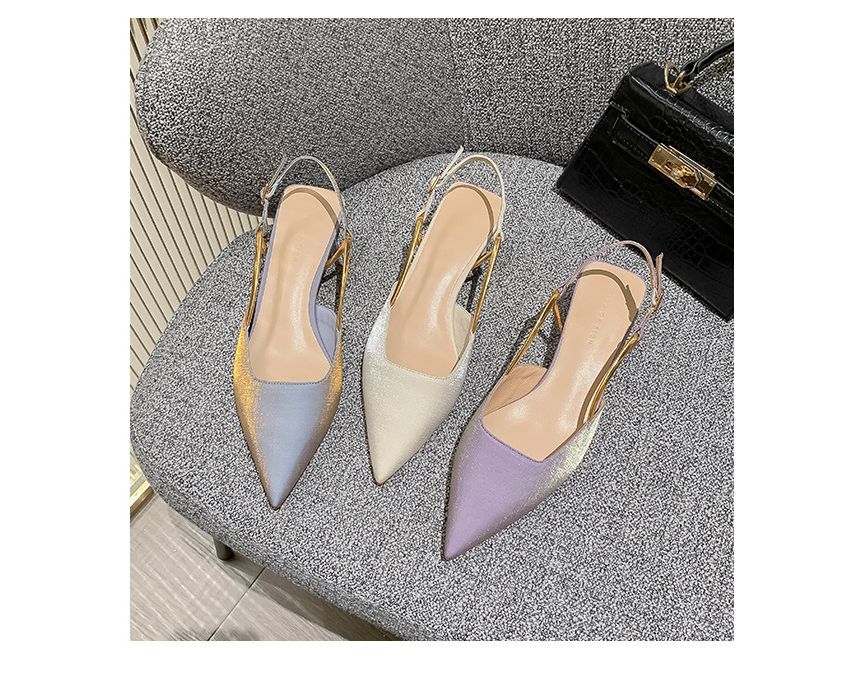 Slingback Pointed Pumps