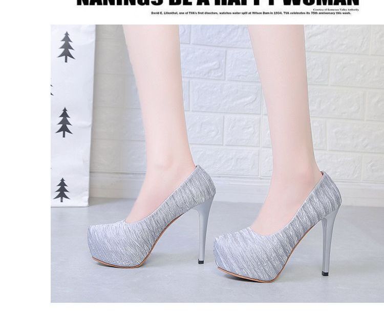 Platform Stiletto Heel Pumps