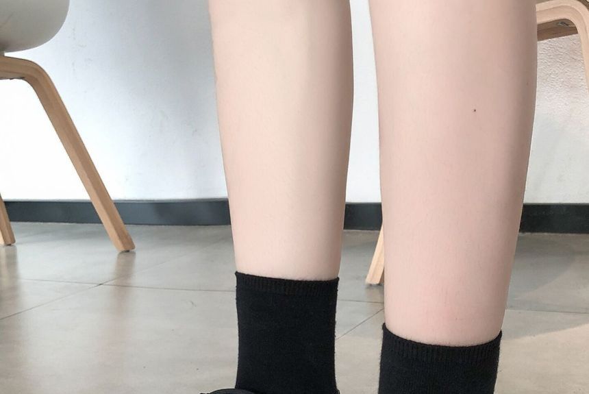 Lace-Up Patent Platform Shoes