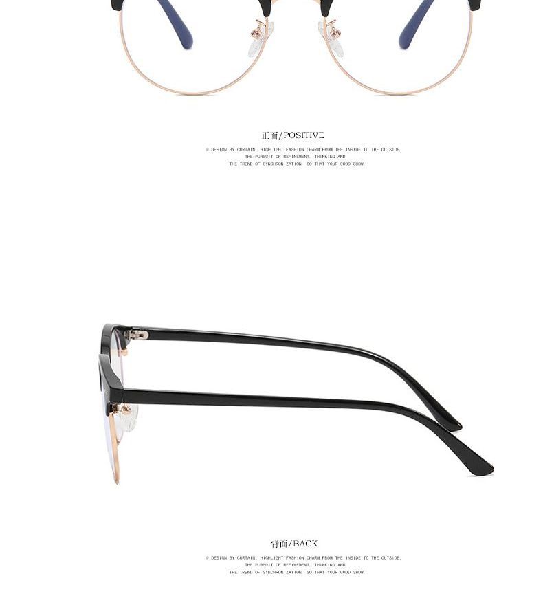 Glasses Filtering Light Round Blue