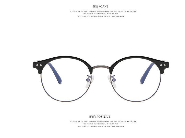 Glasses Filtering Light Round Blue