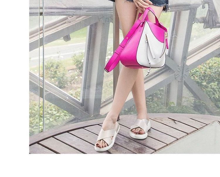 Sandals Crisscross Platform Slide