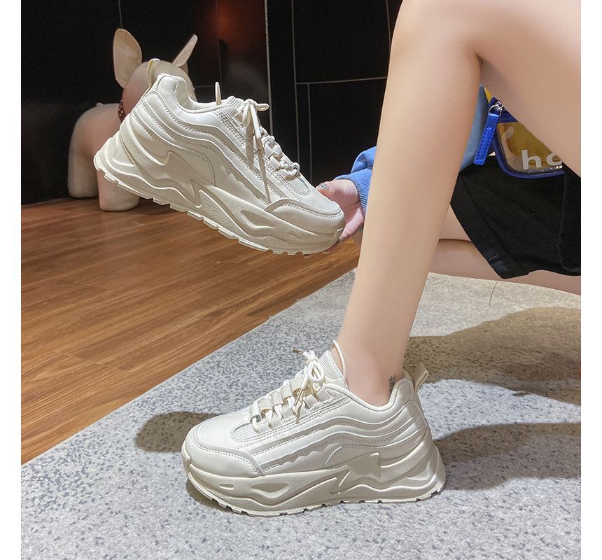 Sneakers Athletic Two-Tone Platform