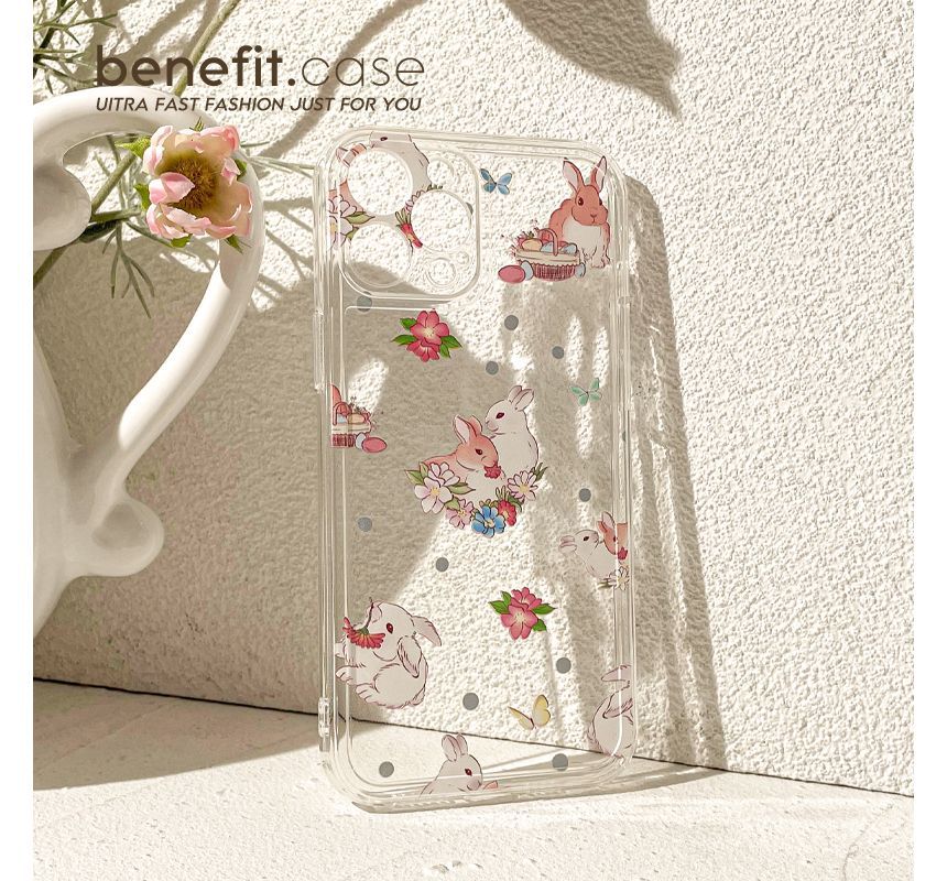 Case Transparent Rabbit Phone