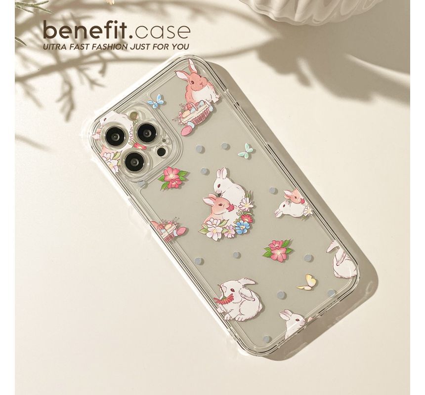 Case Transparent Rabbit Phone