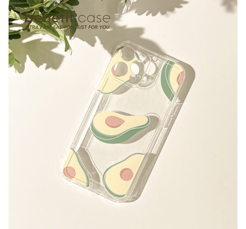 Case Transparent Phone Avocado