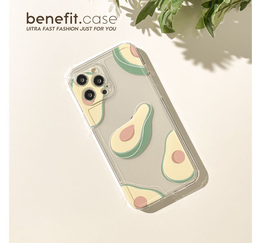 Case Transparent Phone Avocado
