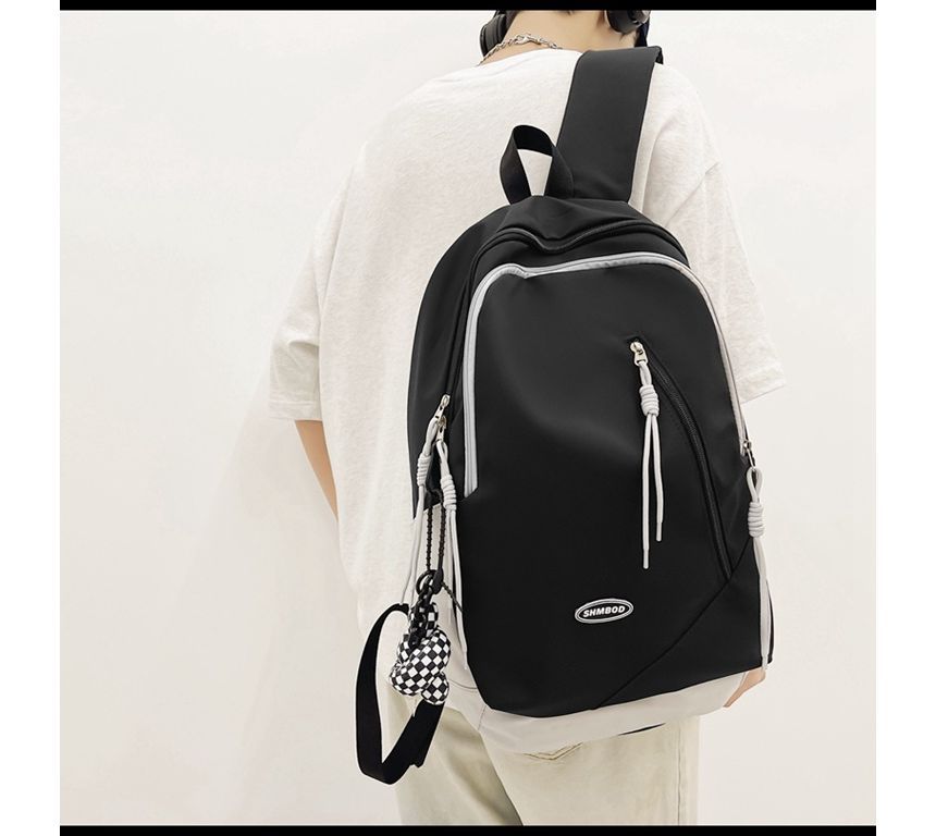 Logo Two-Tone Backpack Nylon