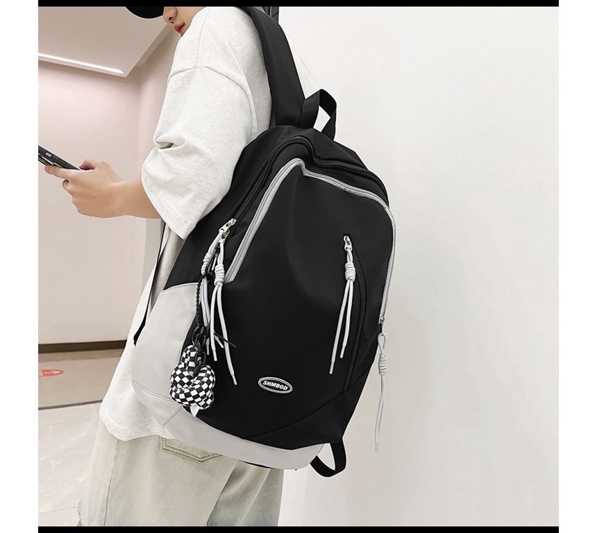 Logo Two-Tone Backpack Nylon