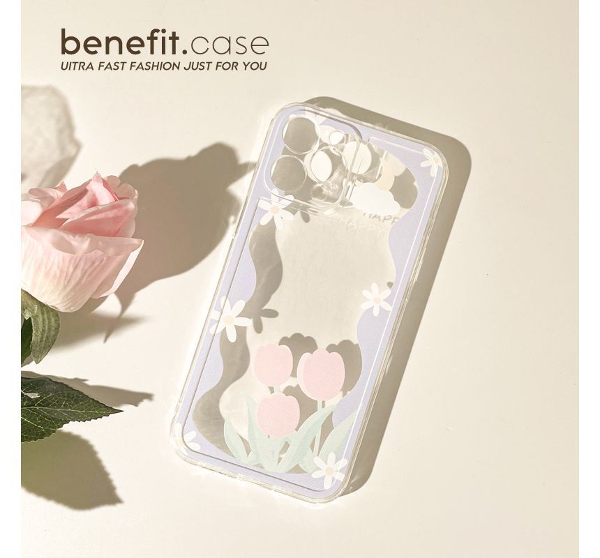 Flower Transparent Phone Case