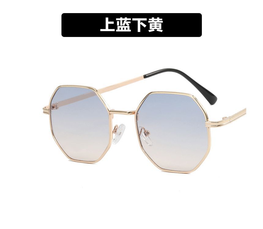 Geometric Sunglasses Metal Frame