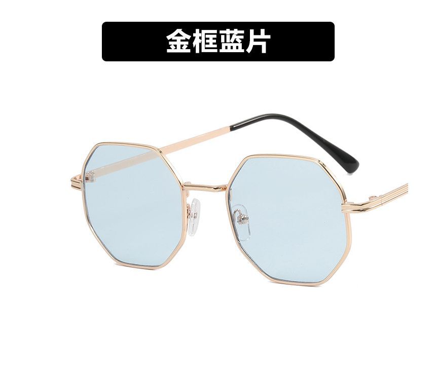Geometric Sunglasses Metal Frame