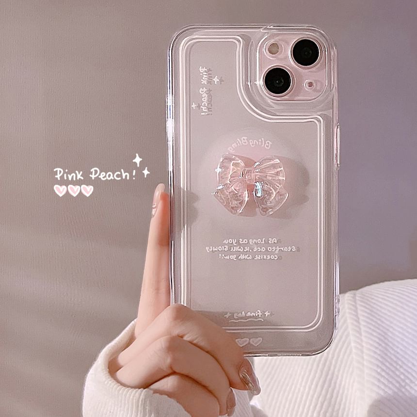 Phone Transparent Bow Case