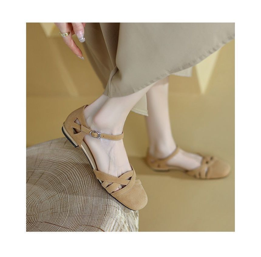 Flats D'Orsay Strap Ankle