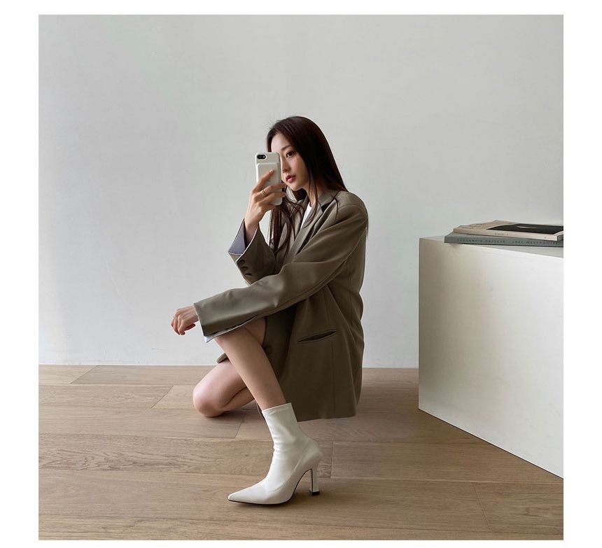 Pointed Short Stiletto Boots