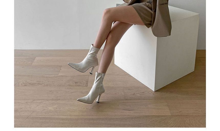Pointed Short Stiletto Boots