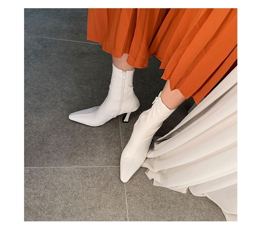 Pointed Short Stiletto Boots