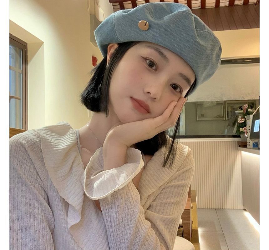 Denim Beret