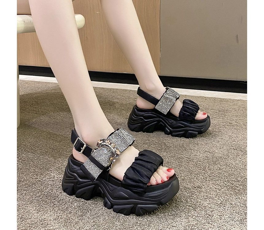 Sandals Platform Rhinestone