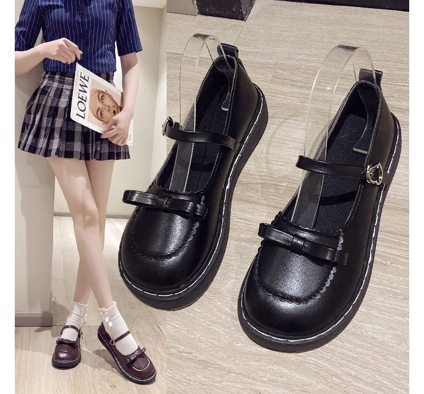 Bow Jane Accent Mary Shoes
