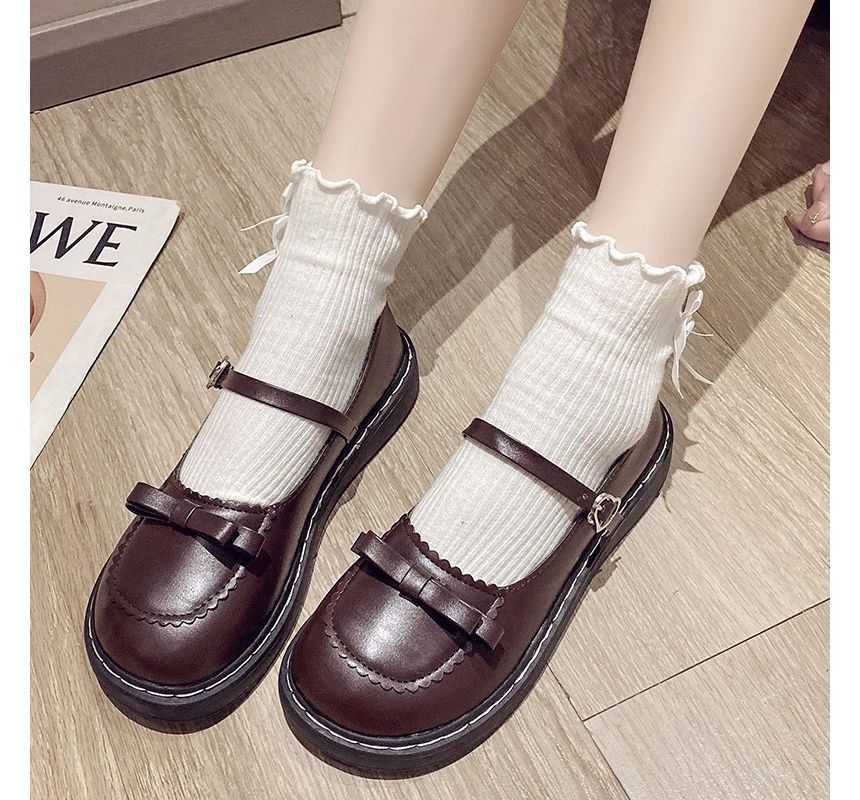 Bow Jane Accent Mary Shoes