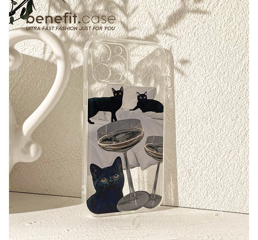 Phone Transparent Cat Case