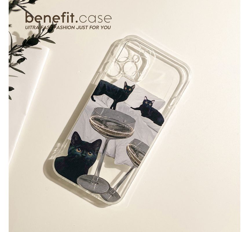 Phone Transparent Cat Case