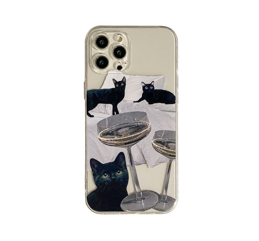 Phone Transparent Cat Case