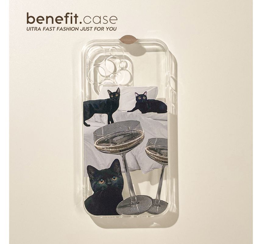 Phone Transparent Cat Case