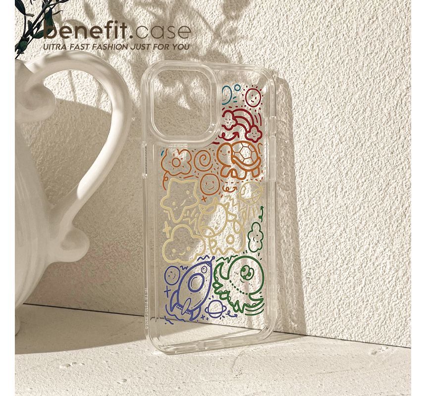 Cartoon Transparent Case Phone