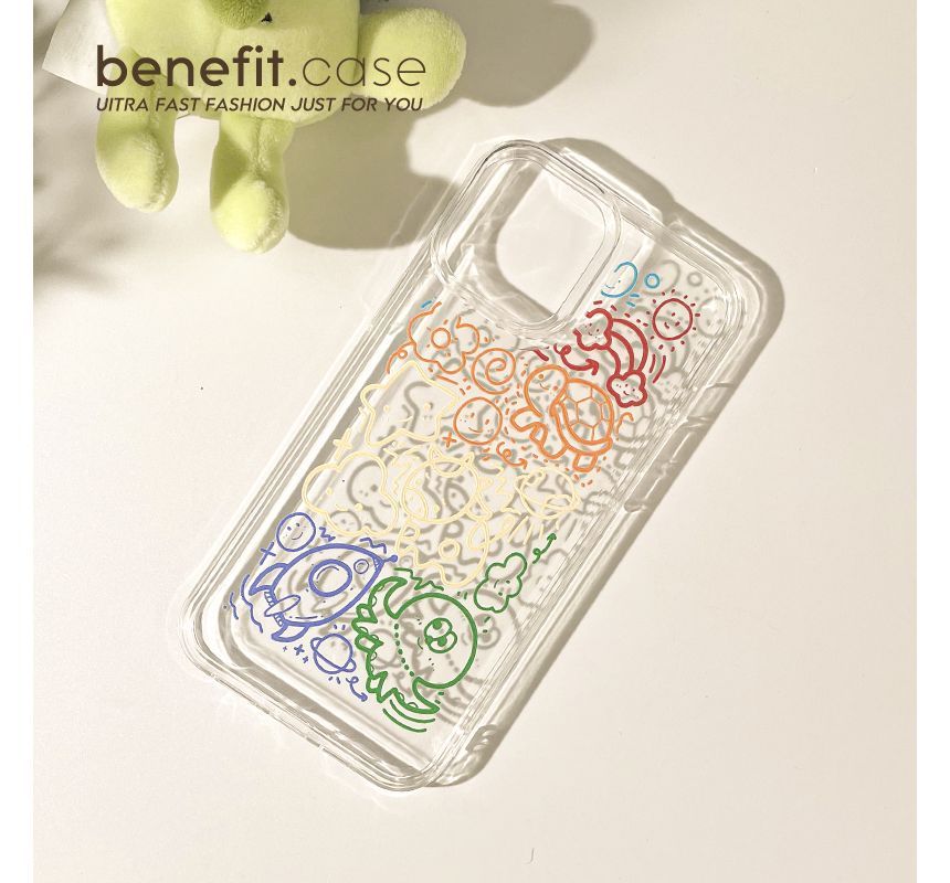 Cartoon Transparent Case Phone