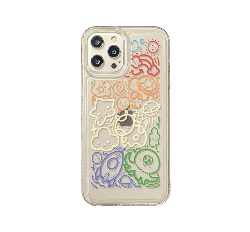 Cartoon Transparent Case Phone