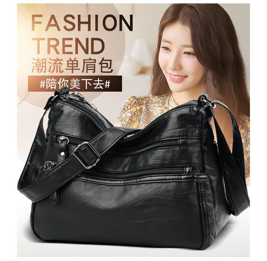 Faux Crossbody Leather Bag