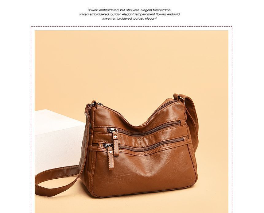 Faux Crossbody Leather Bag