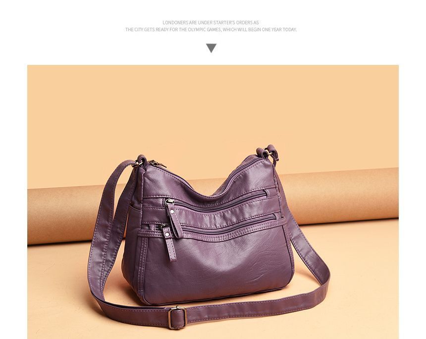 Faux Crossbody Leather Bag
