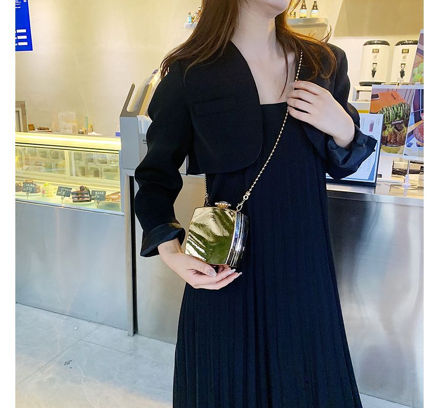 Crossbody Strap Box Chain Bag