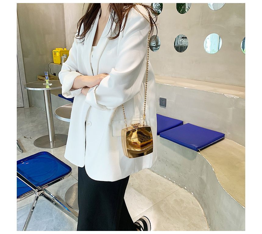 Crossbody Strap Box Chain Bag