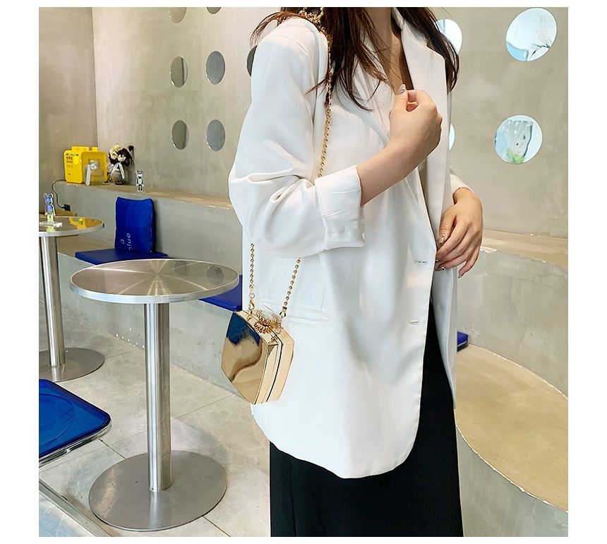 Crossbody Strap Box Chain Bag